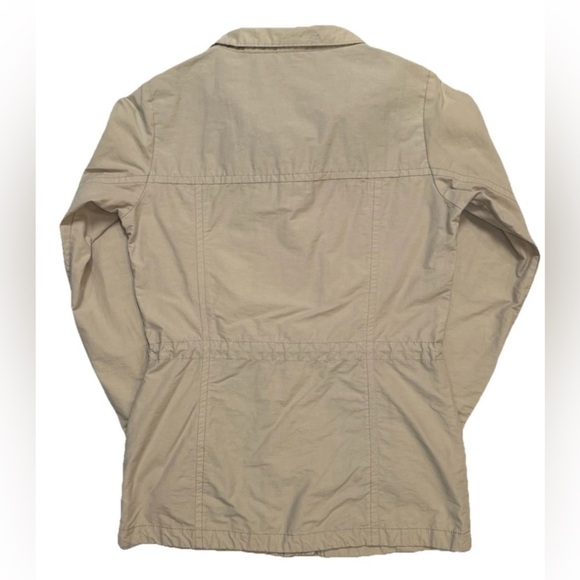 Columbia Lightweight Rain Resistant Jacket Coat with Floral Cuffs Size S Snap Up - Picture 8 of 8